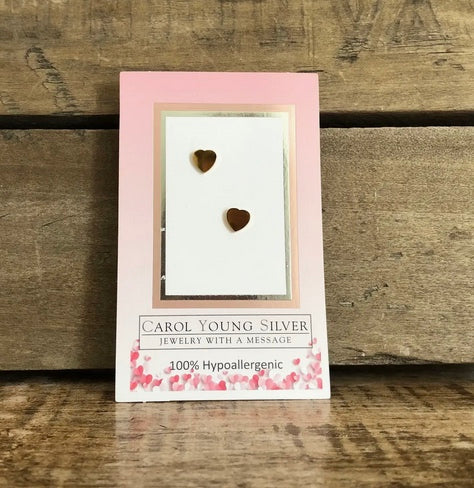 Valentine Heart Mini Earrings Studs