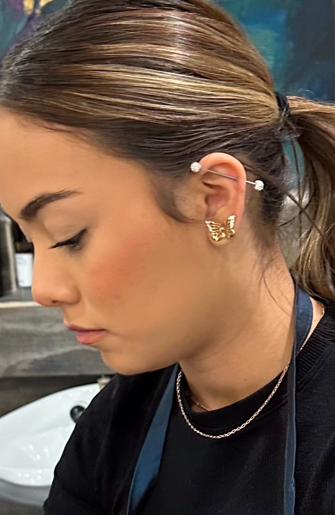 Butterfly Earrings (gold tone)