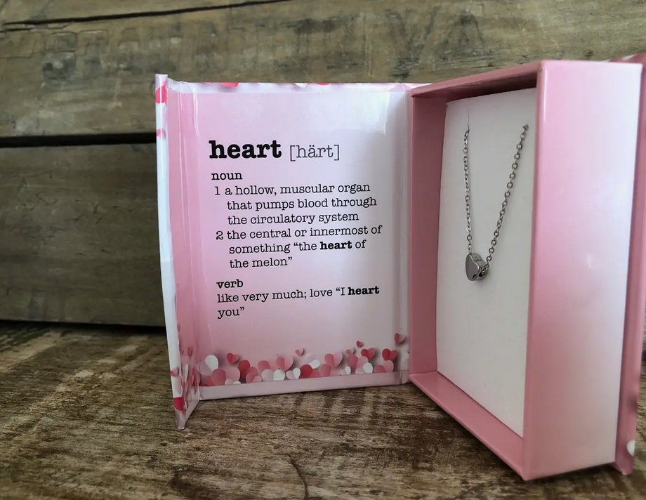 Valentine Heart mini slider Necklace