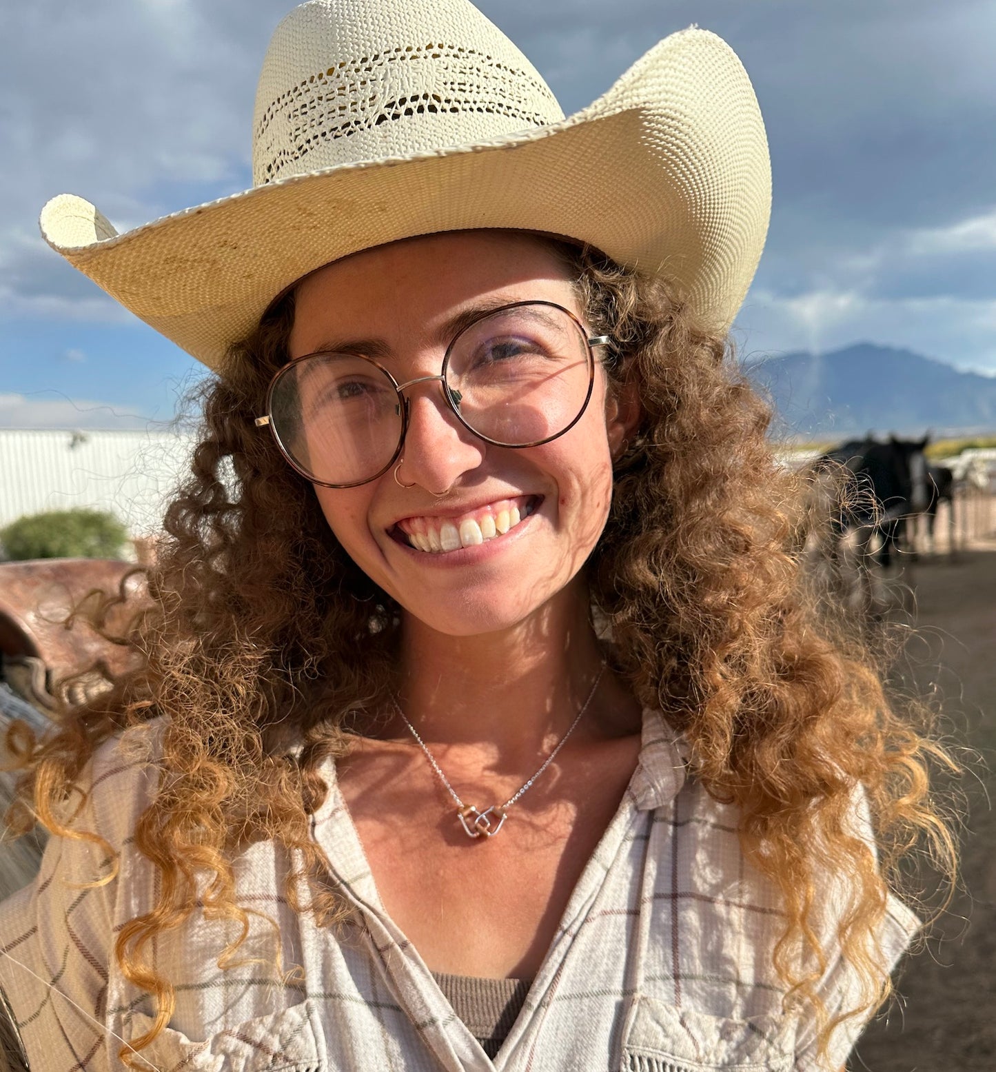 Equestrian: Saddle Stirrup CARDED Petite Necklace