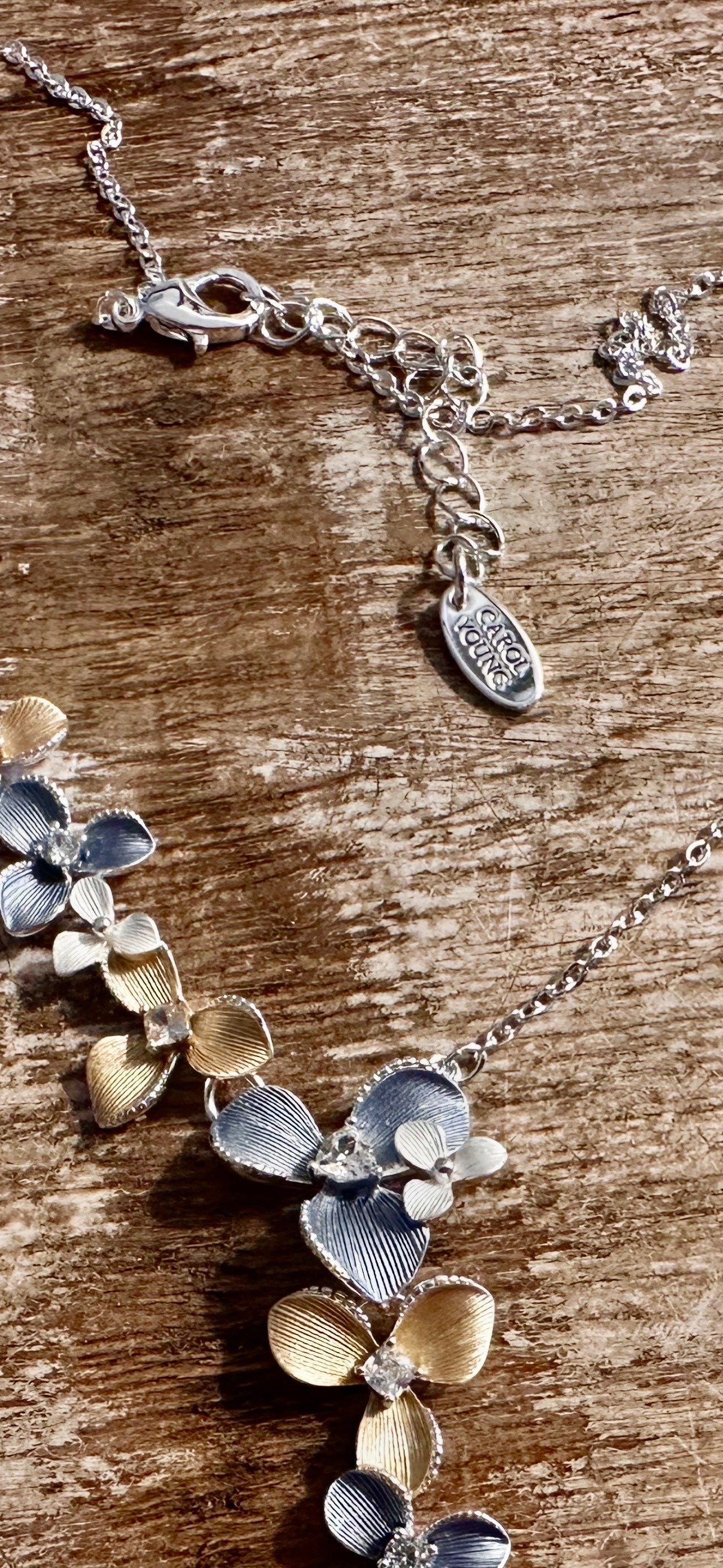 Cascading floral jewelry set