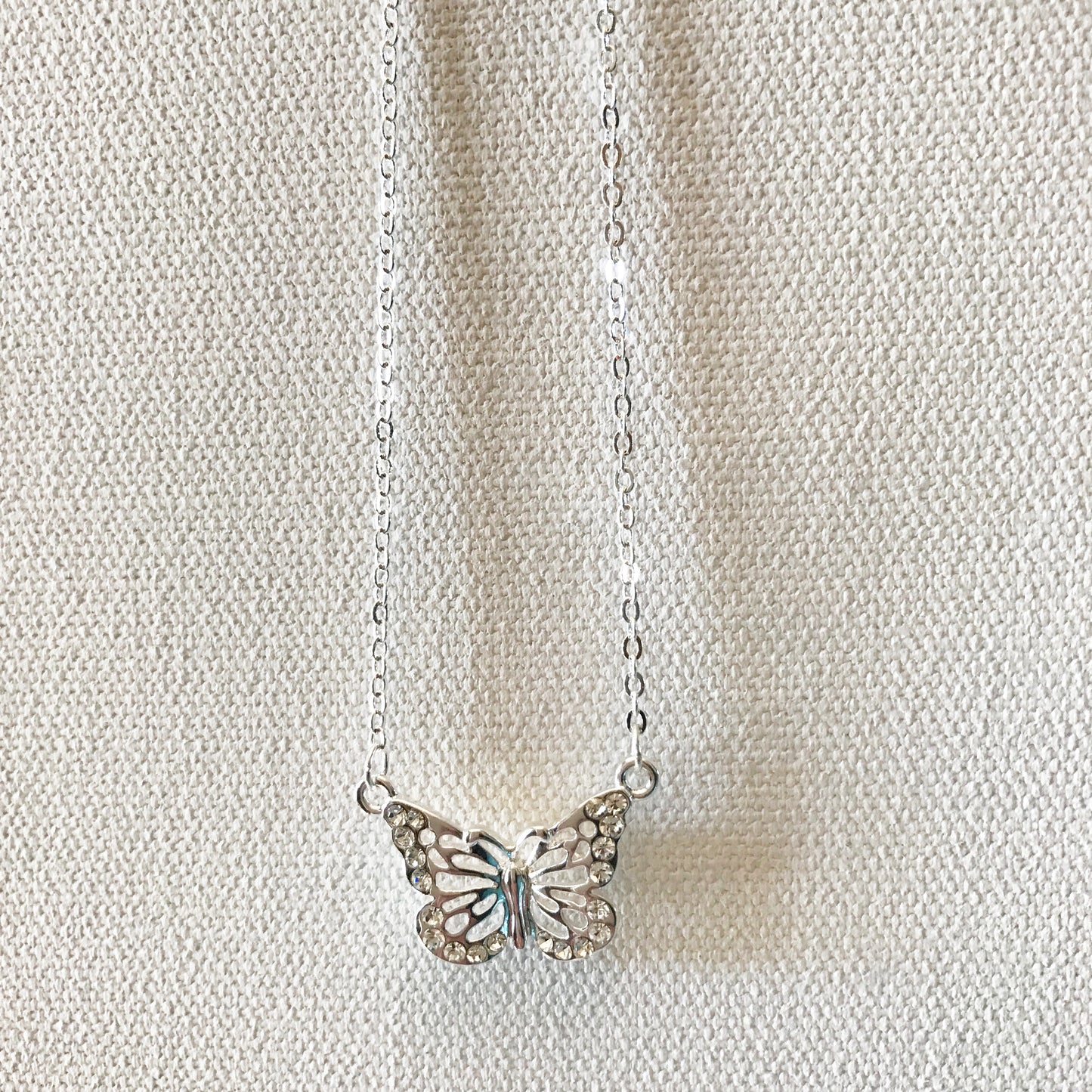 petite butterfly necklace