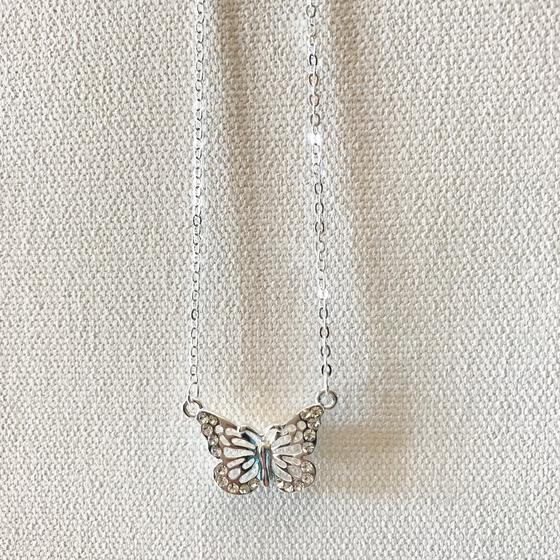 petite butterfly necklace
