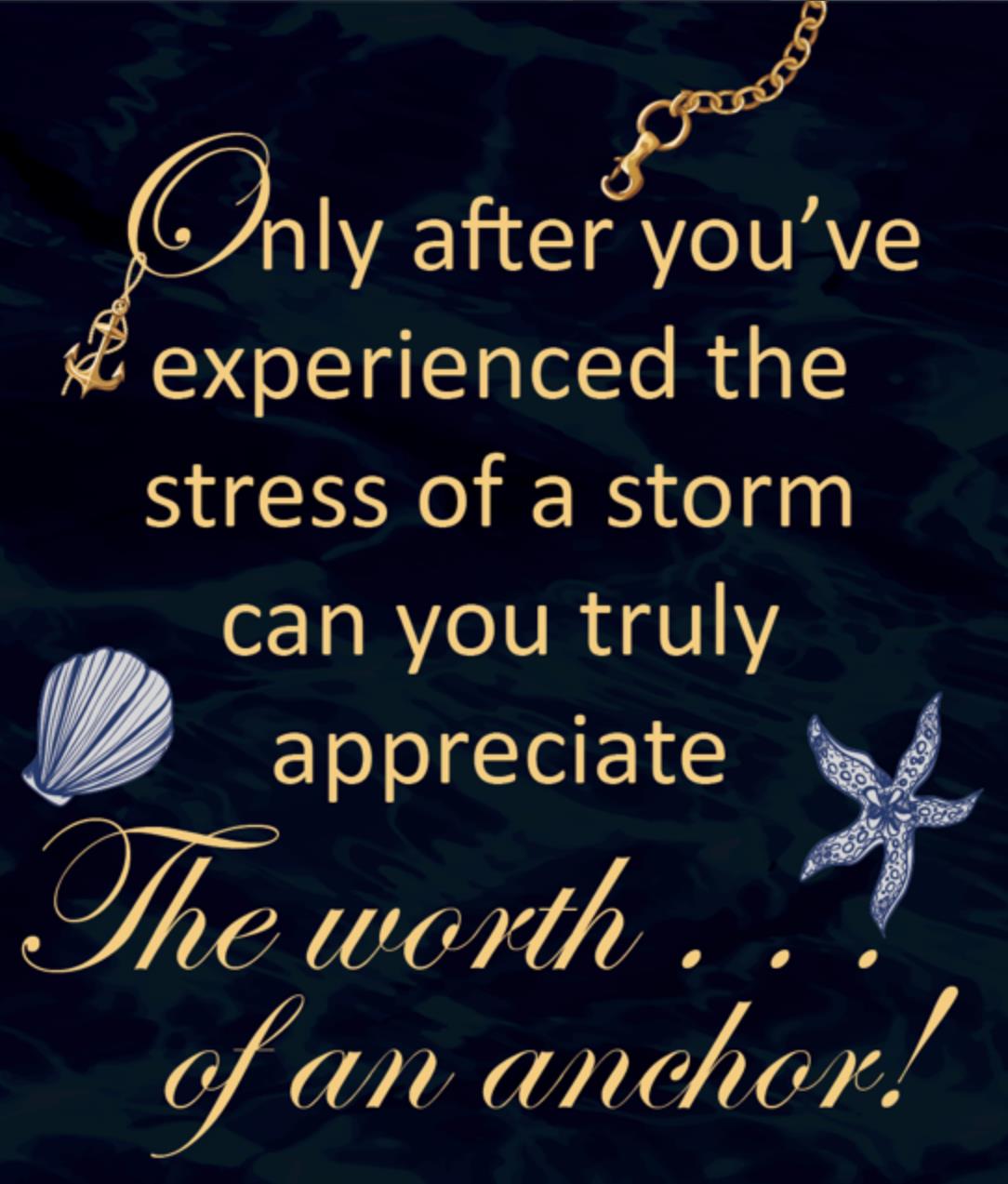 Anchor on Disk Necklace inside of box