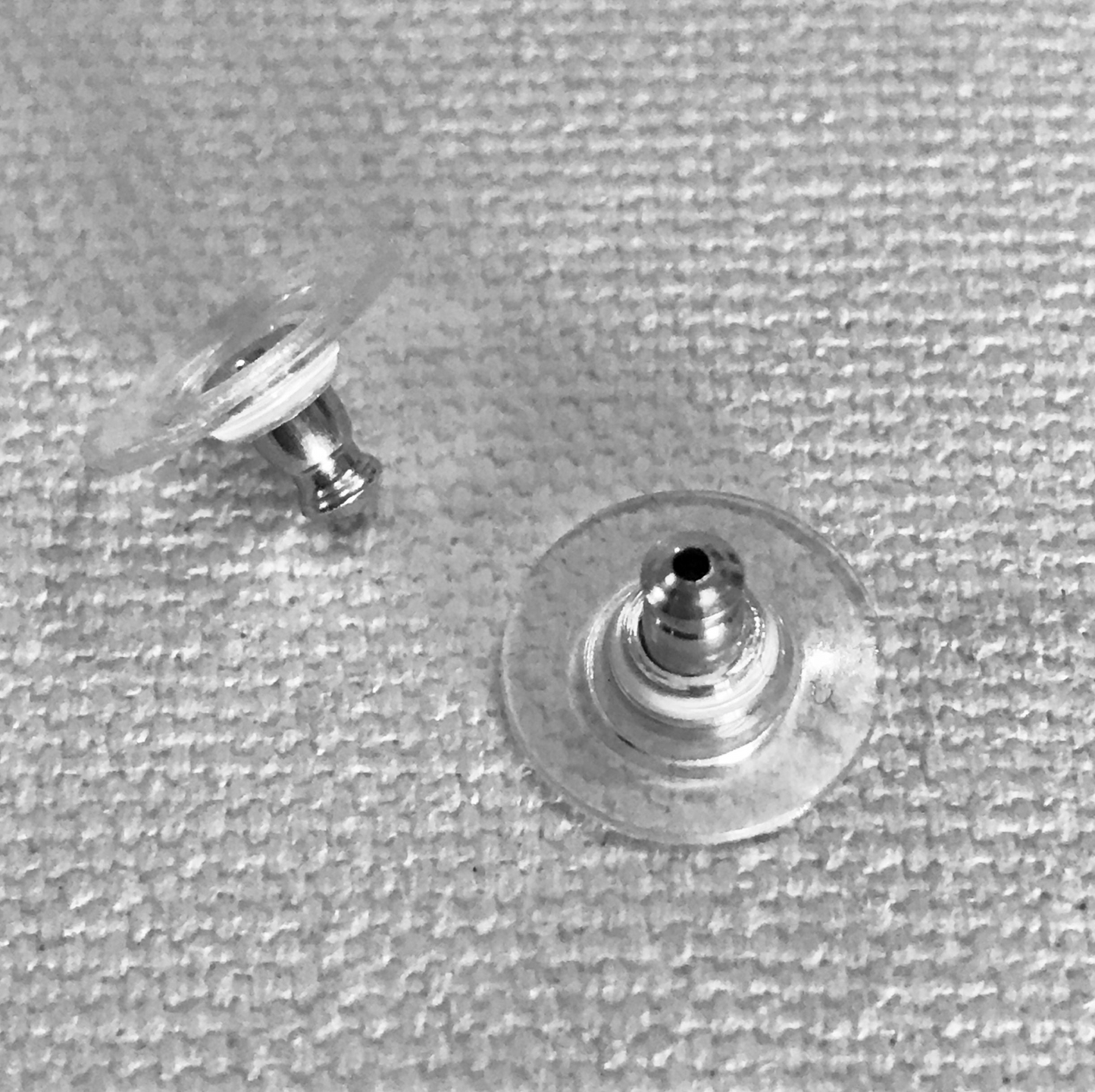 Angel Wings Earrings Silver tone POST on CARD