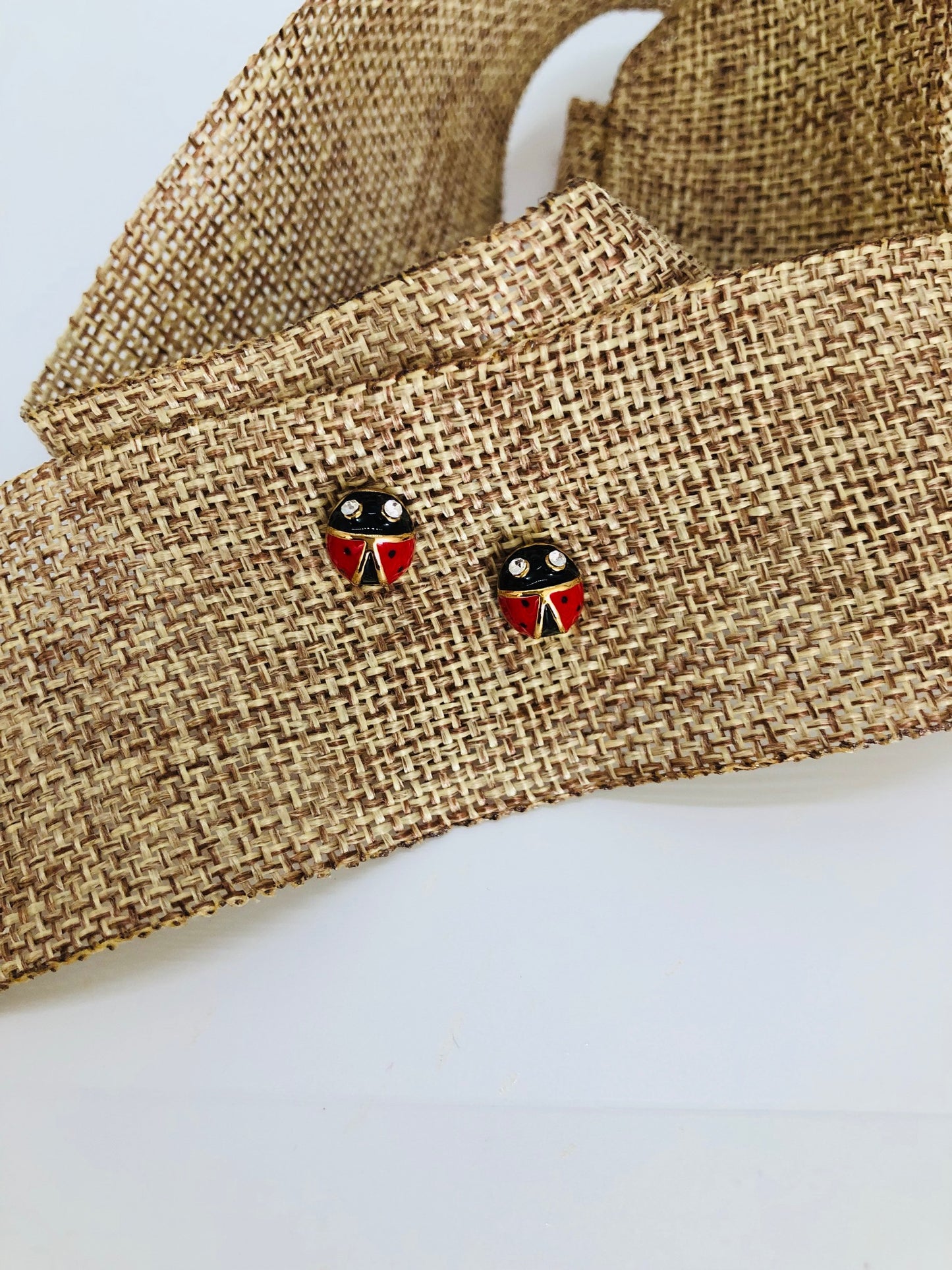 Ladybug Post Earrings Carol Young Silver