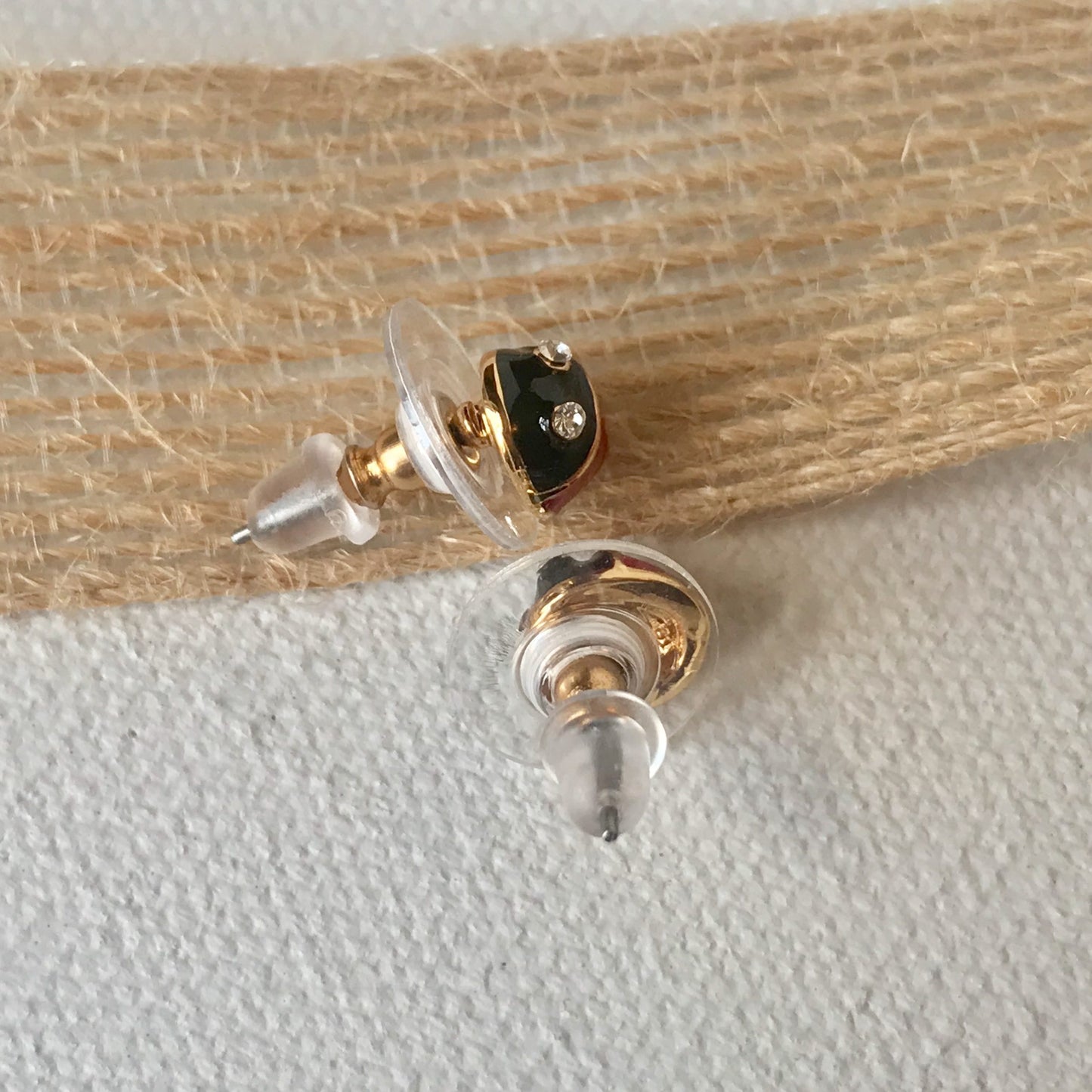 Ladybug Post Earrings Carol Young Silver