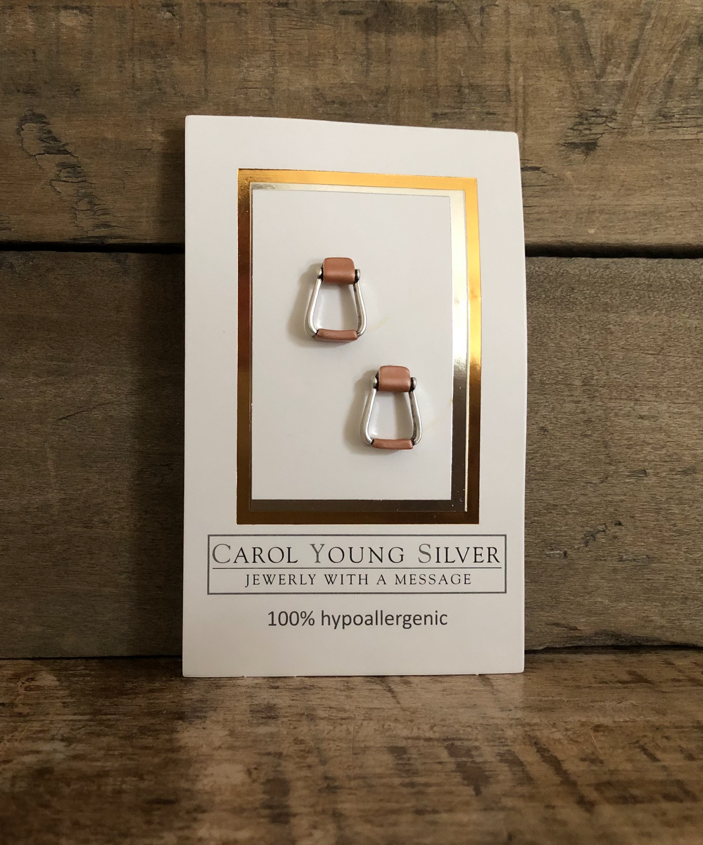 Equestrian: Saddle Stirrup Post Earrings