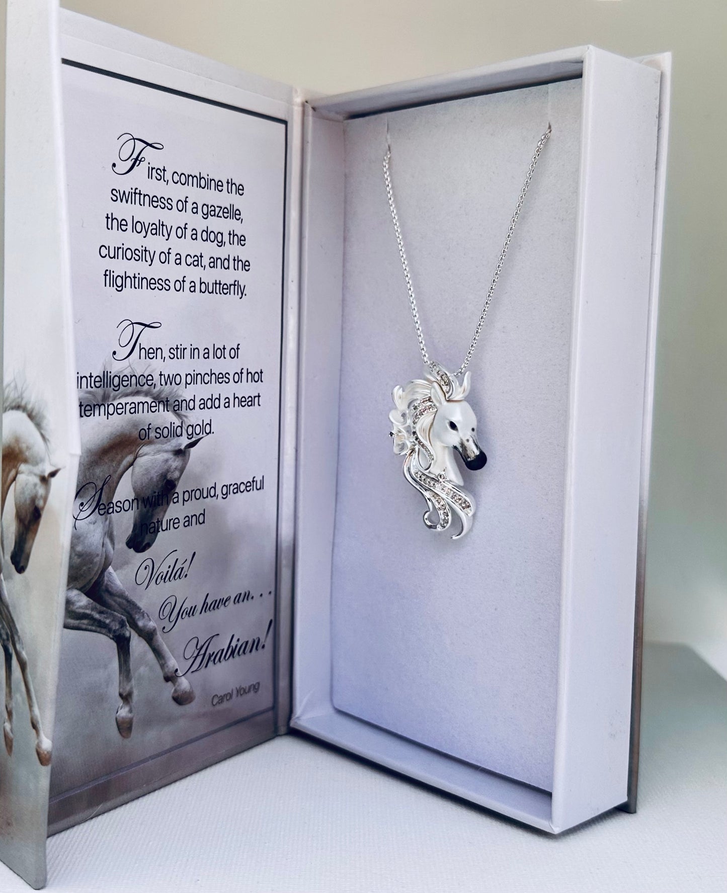 ARABIAN Horse face Necklace