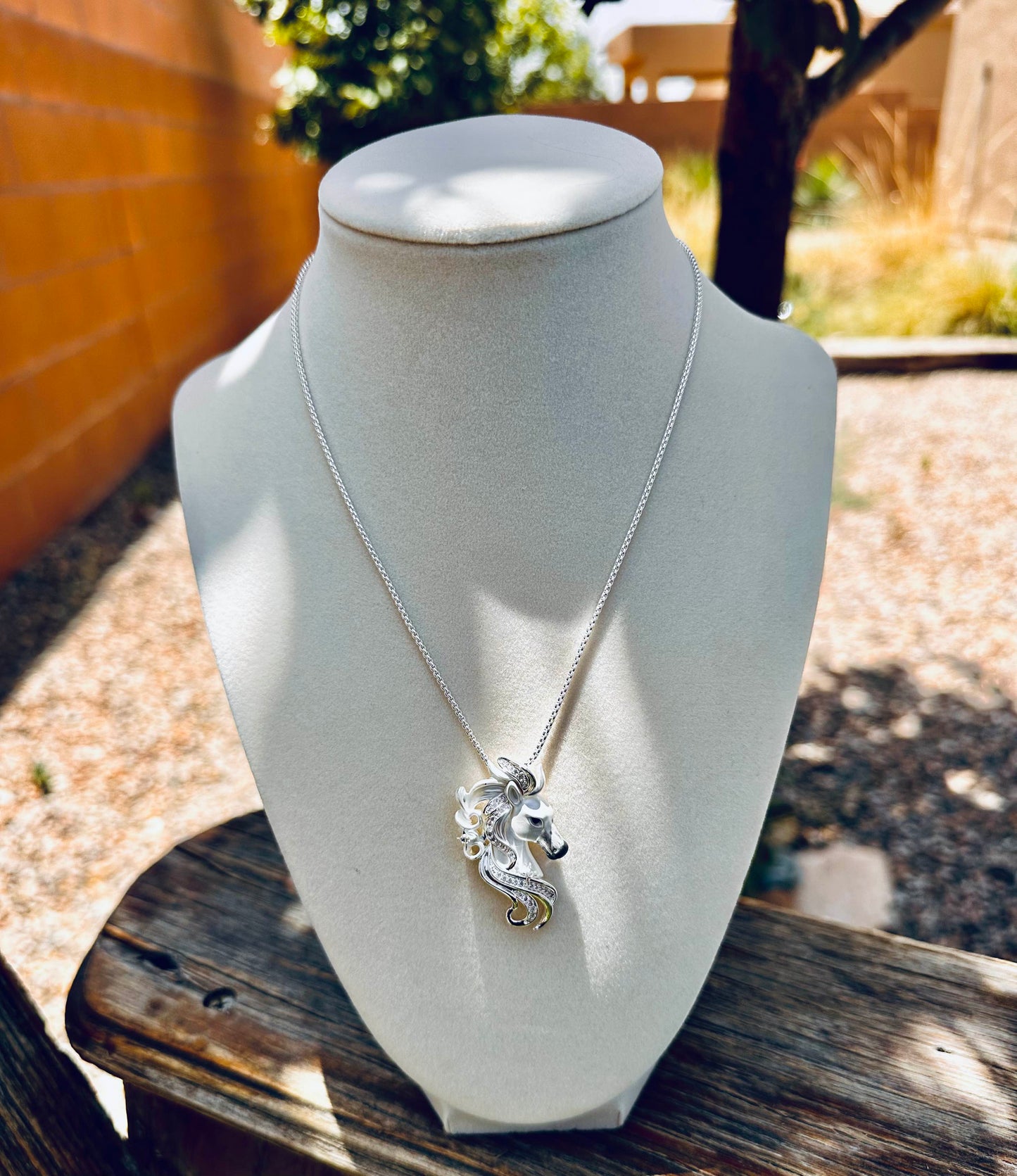 ARABIAN Horse face Necklace