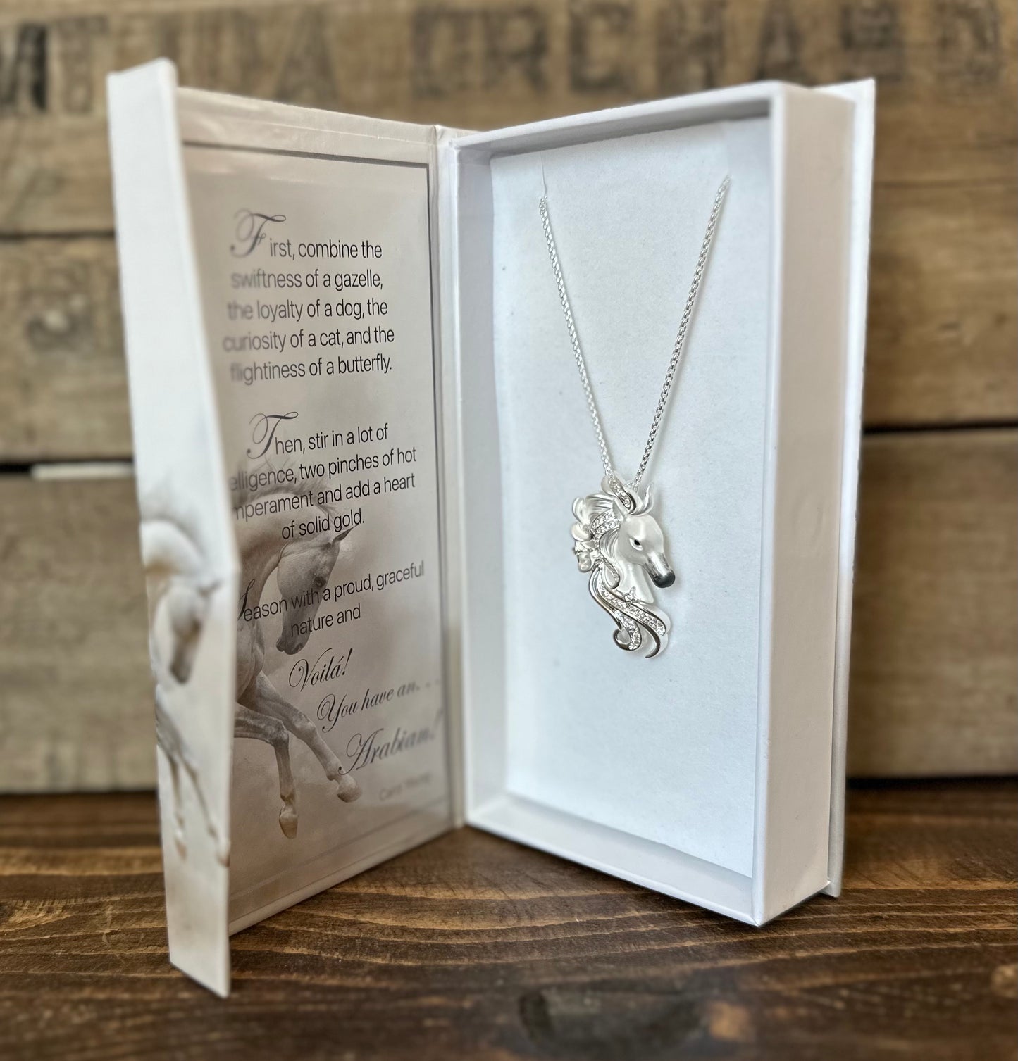 ARABIAN Boxed Horse face Necklace