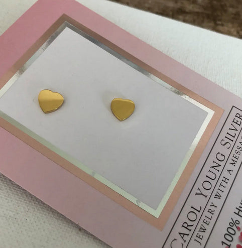 Mini Heart Earrings Studs