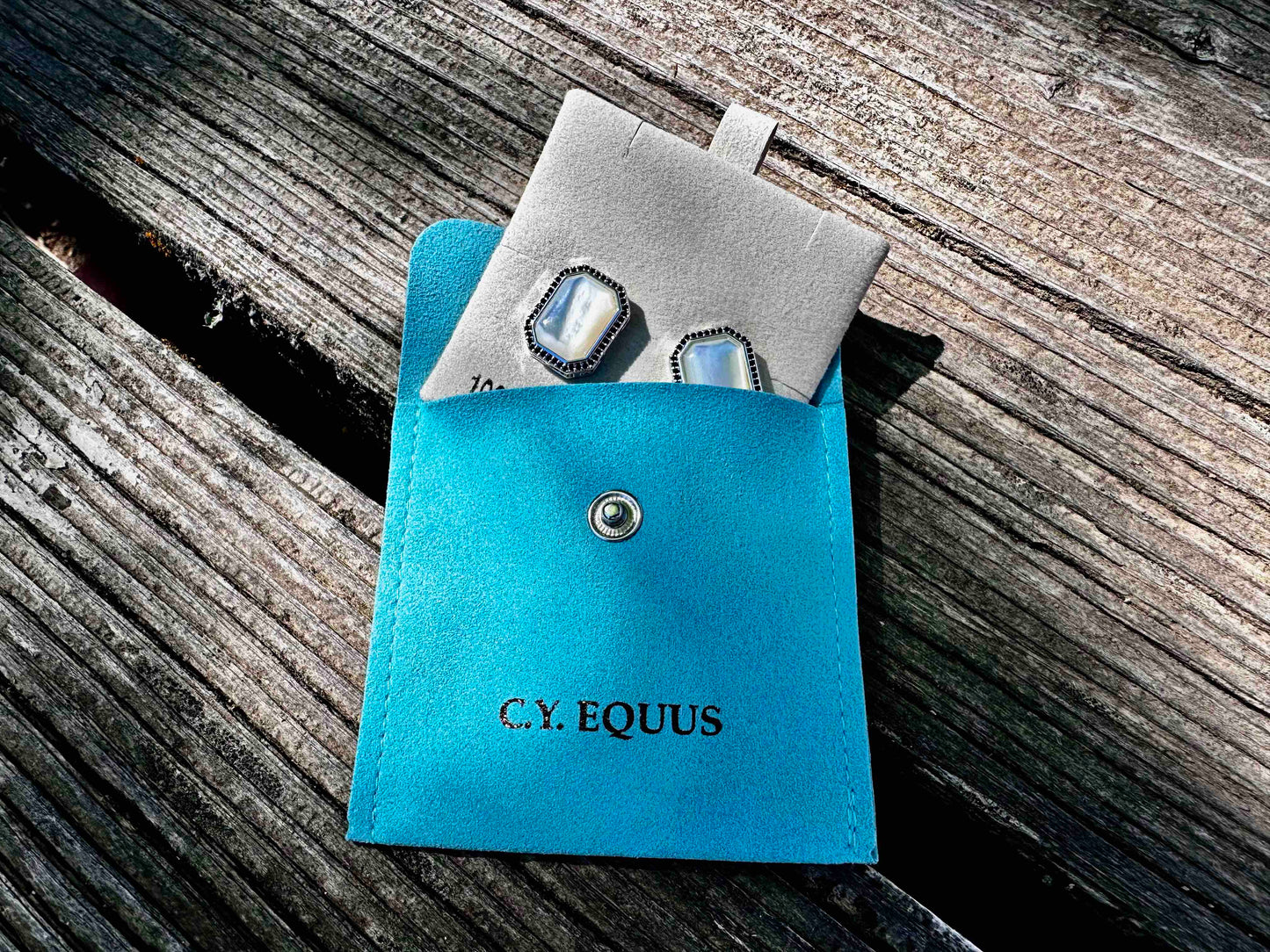 Bold/Modern Mother of Pearl Earrings POST/Jewelry