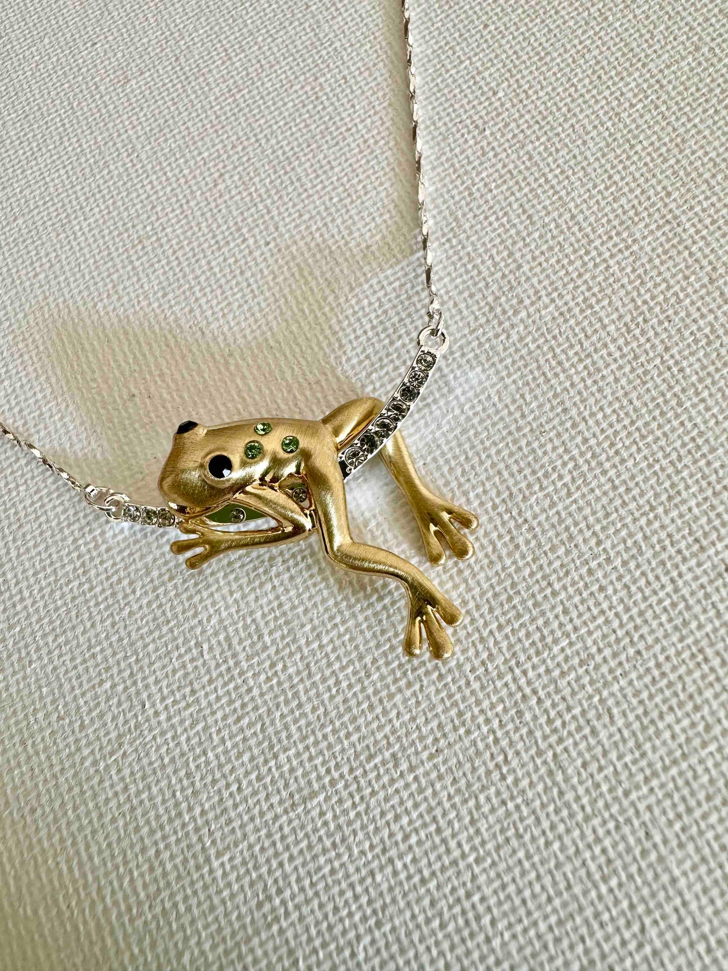 Frog on Branch Necklace