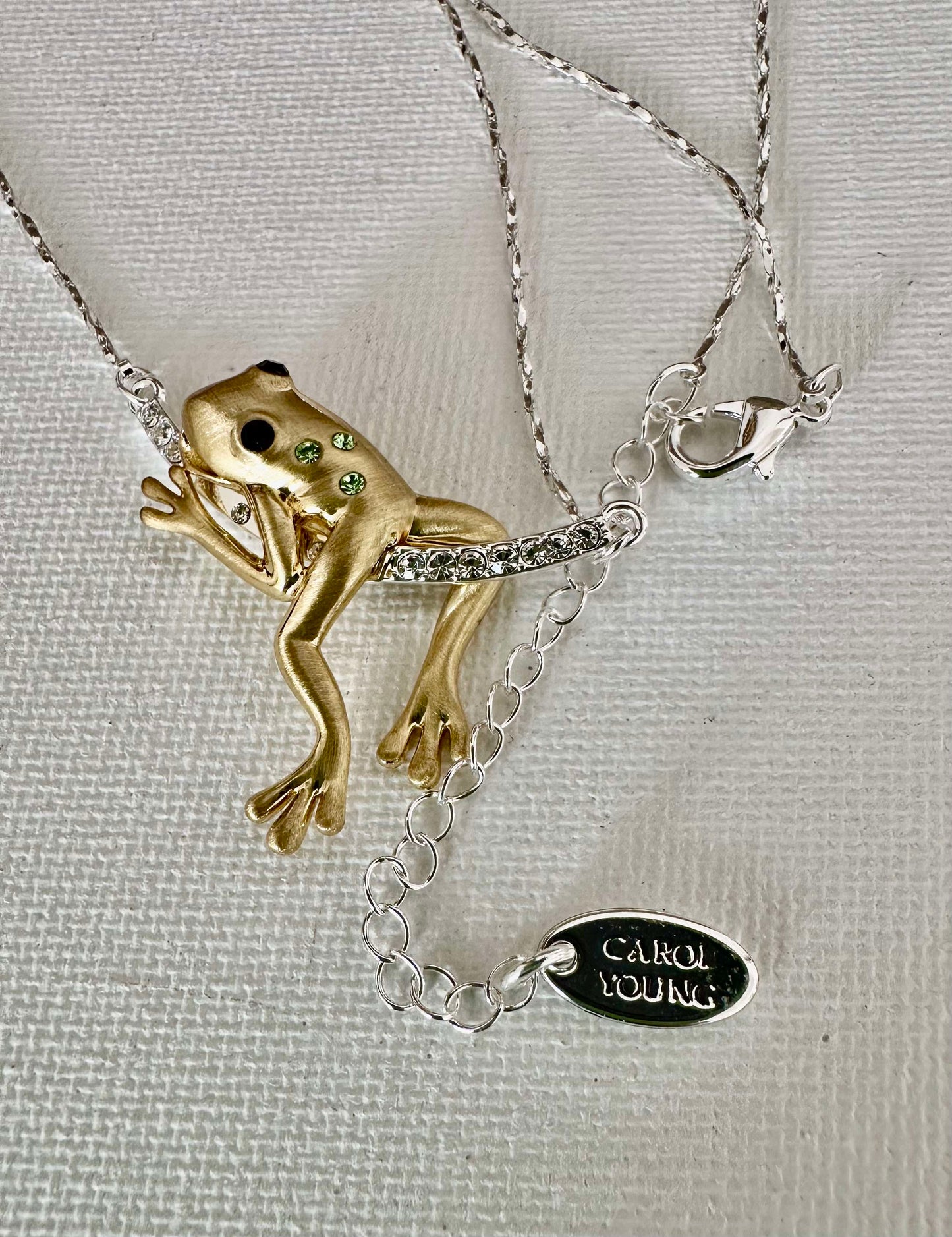 Frog on Branch Necklace