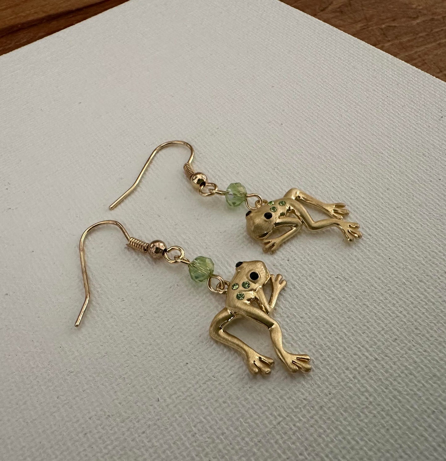 Frog Earrings/Wire jewelry