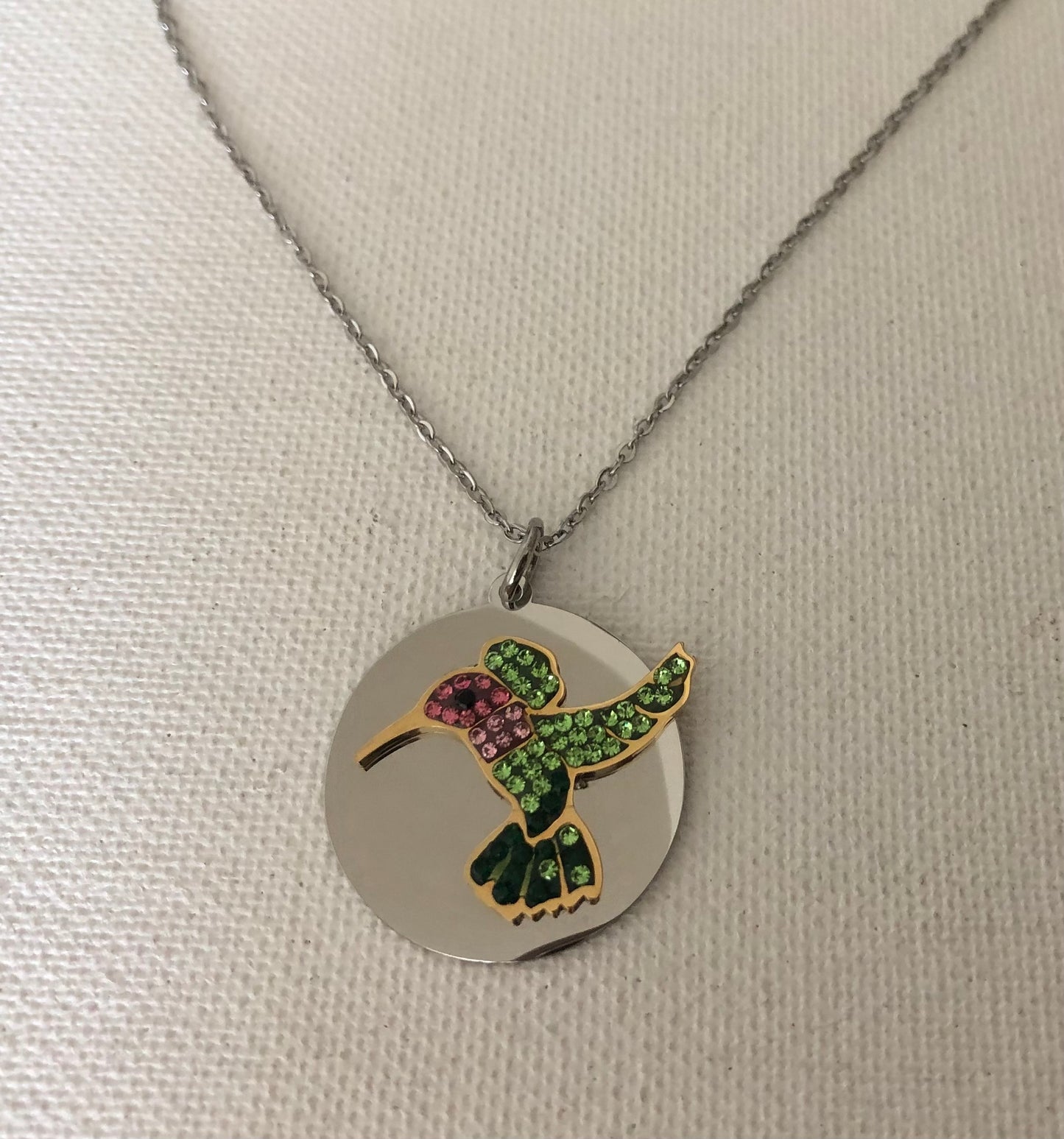 Hummingbird Carded BLING Petite - Necklace