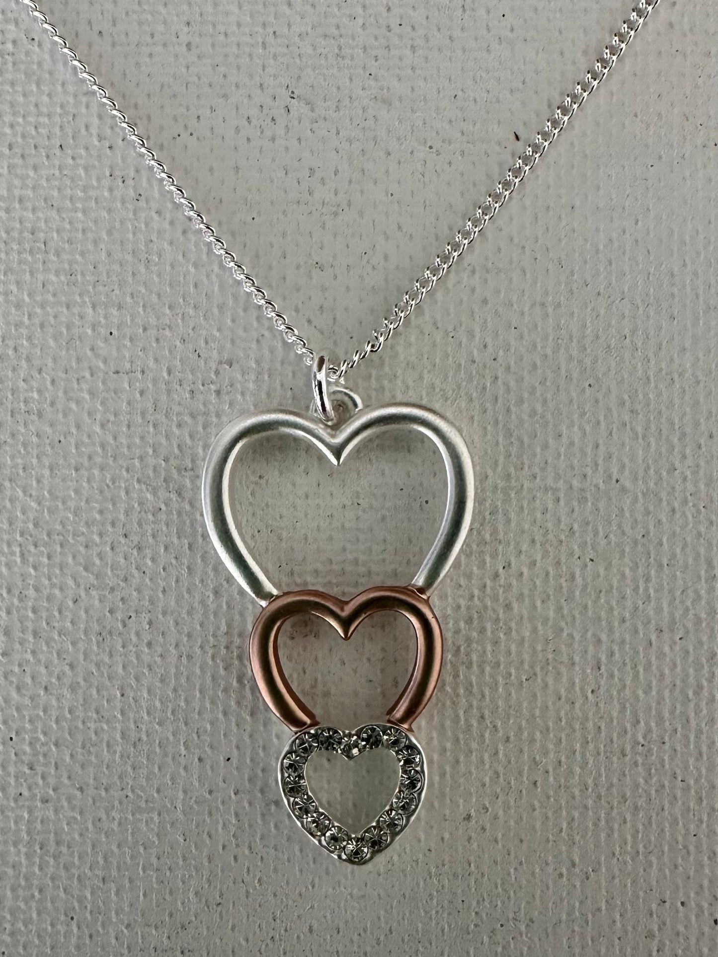 Valentine Triple Heart Necklace