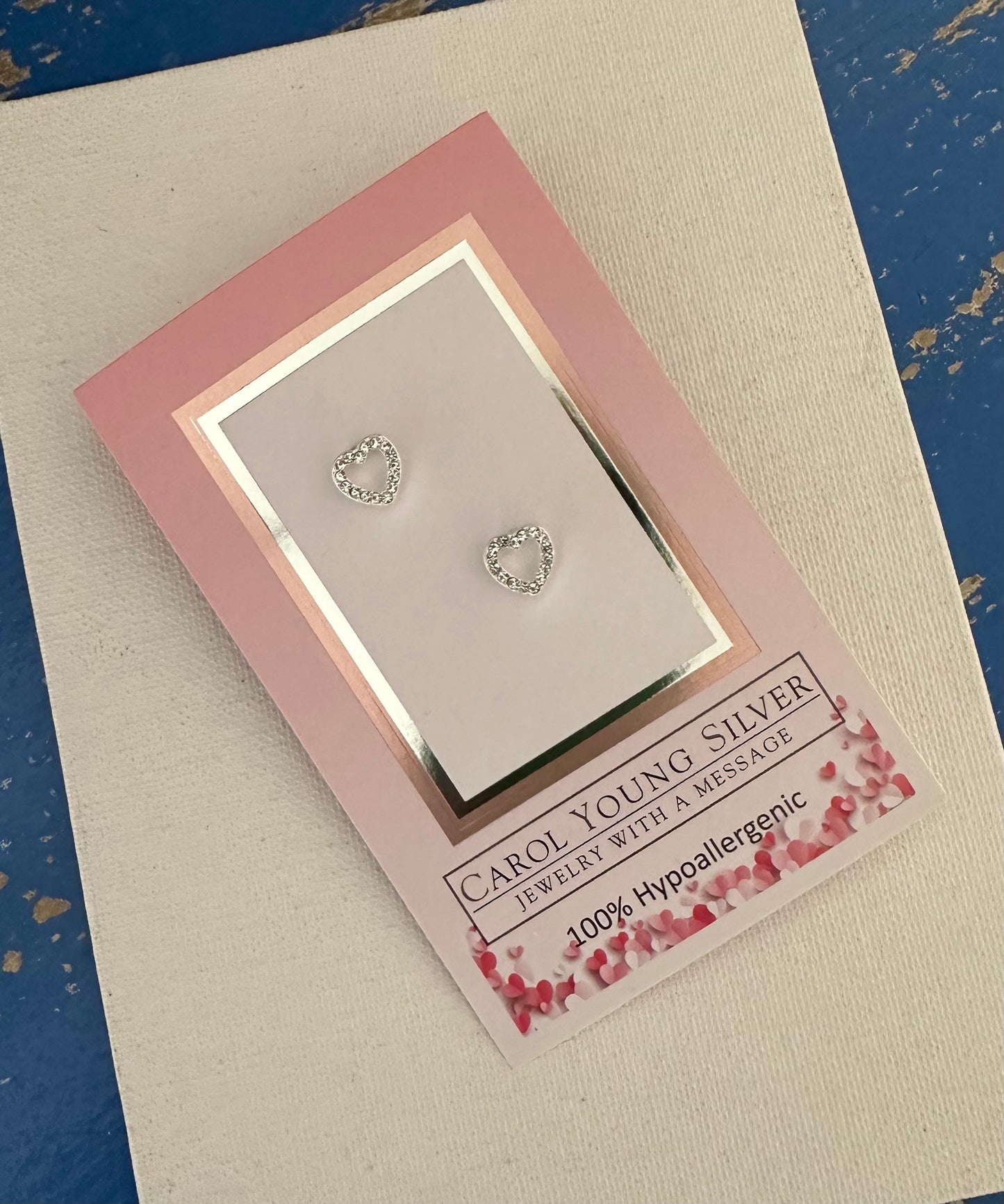 Valentine Sparkly Heart Earrings