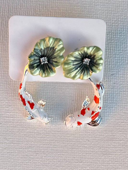 Koi Fish Earrings/Post - Two pair in one