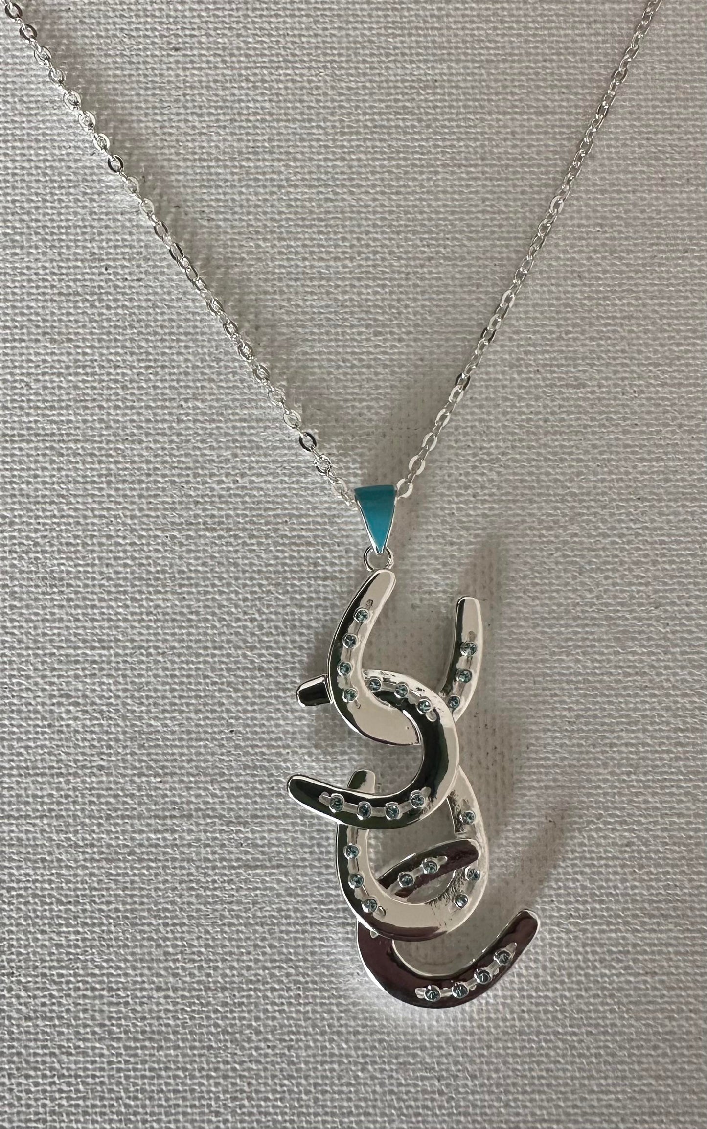 Four Horseshoes BOXED Necklace