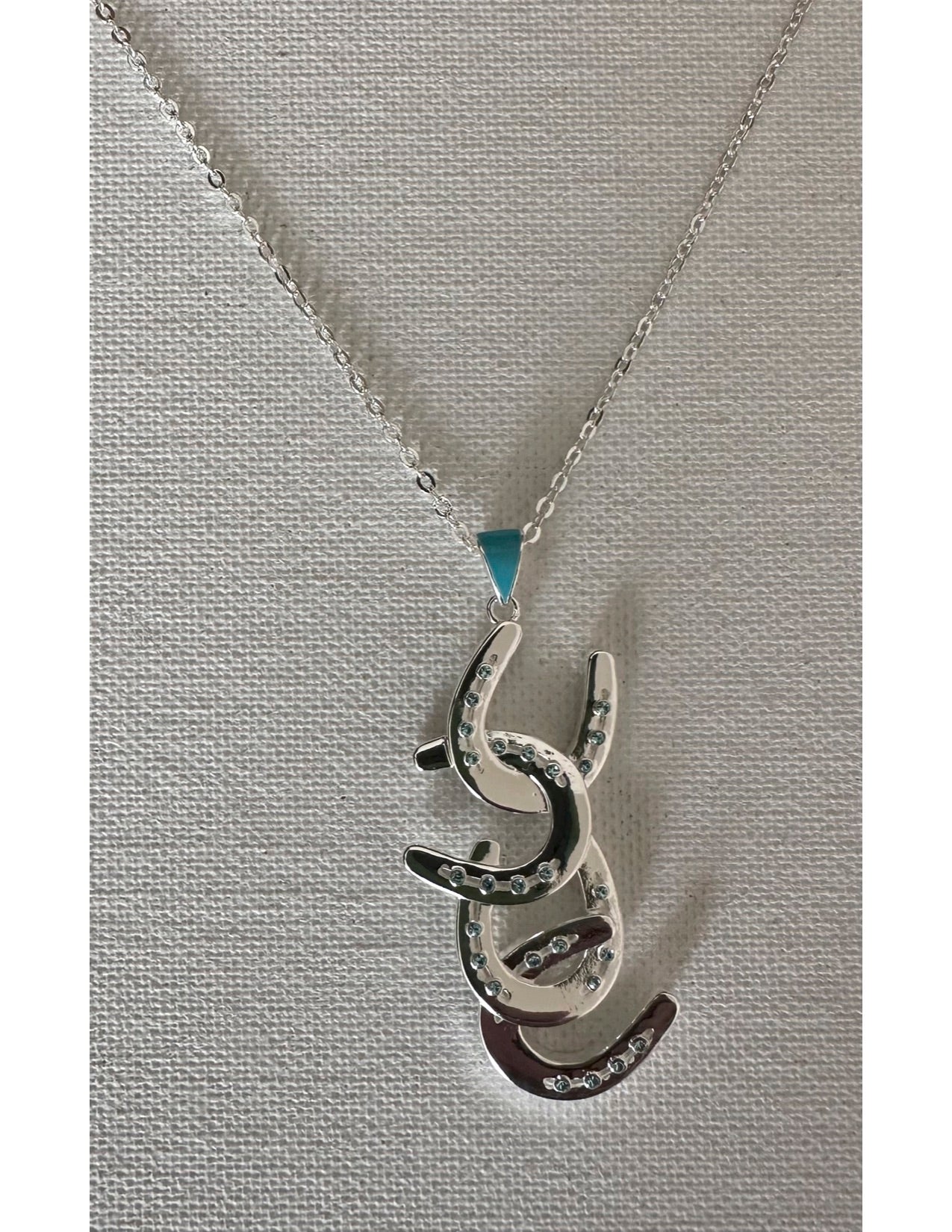 Four Horseshoes BOXED Necklace