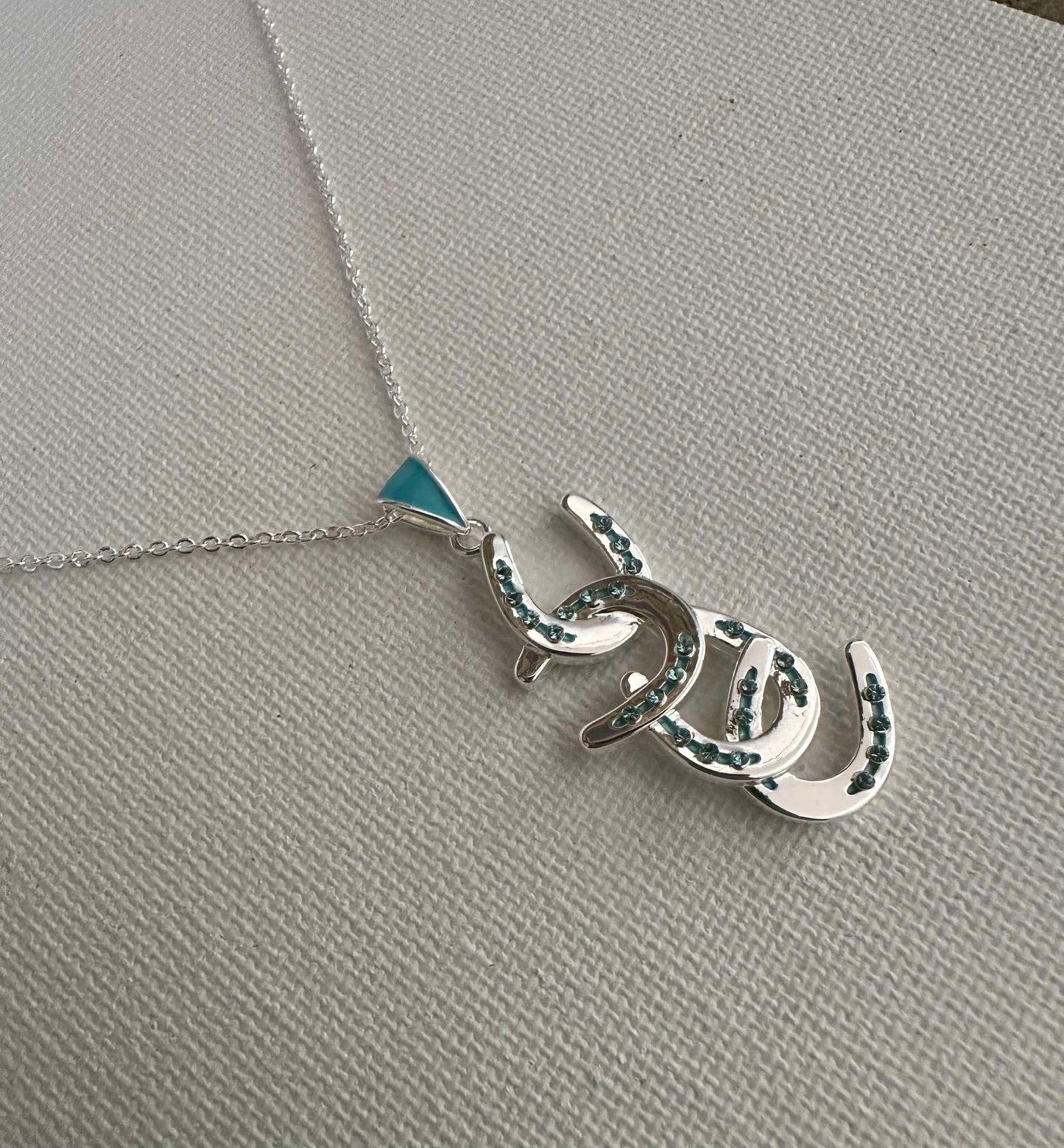 Four Horseshoes CARDED Necklace