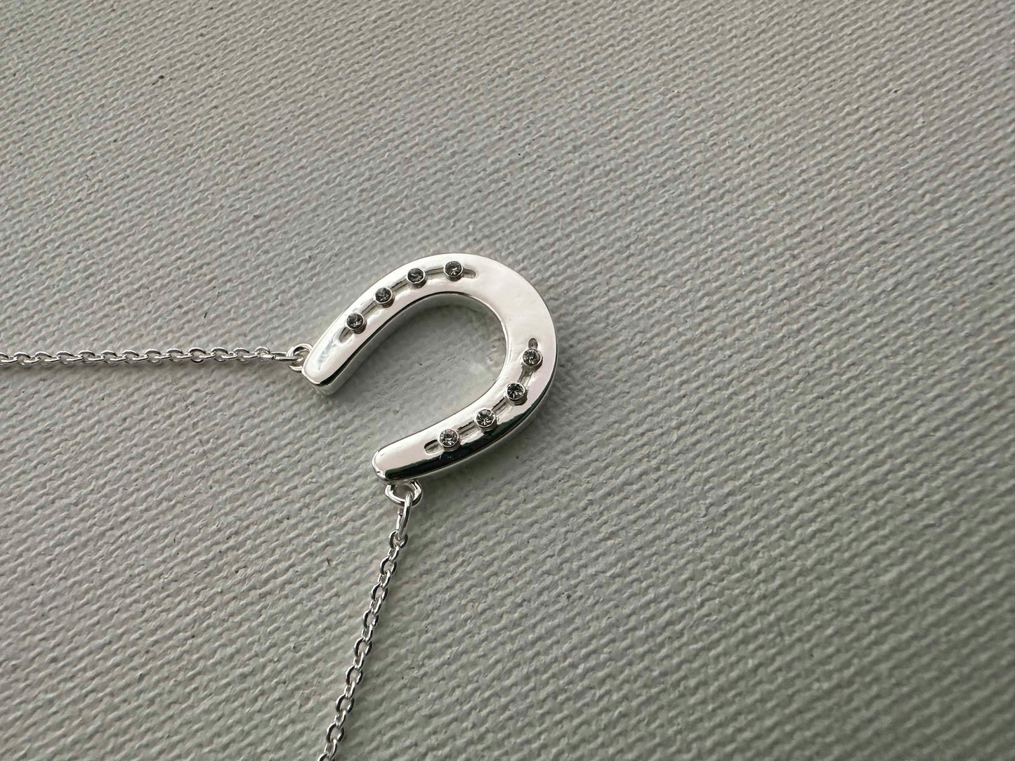 Equestrian: ARABIAN/Single Horseshoe CARDED Petite Necklace