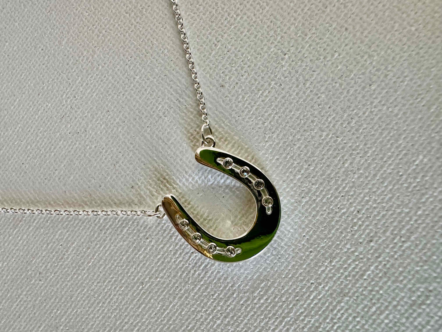 Equestrian: ARABIAN/Single Horseshoe CARDED Petite Necklace