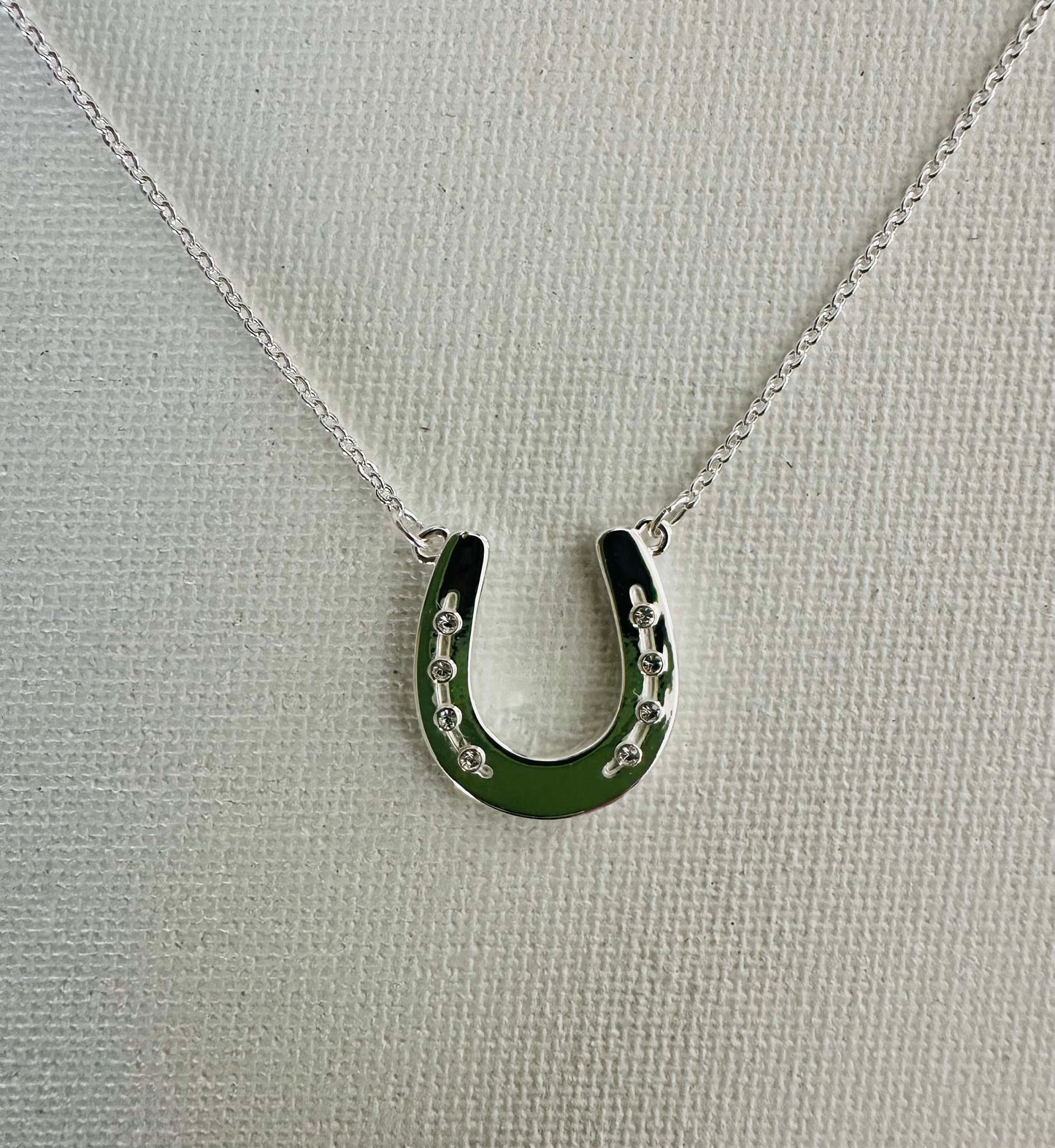 Equestrian: ARABIAN/Single Horseshoe CARDED Petite Necklace