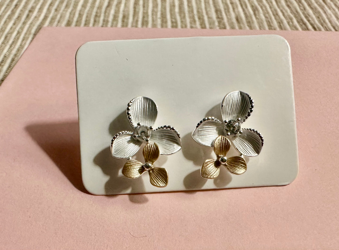 Cascading floral jewelry set