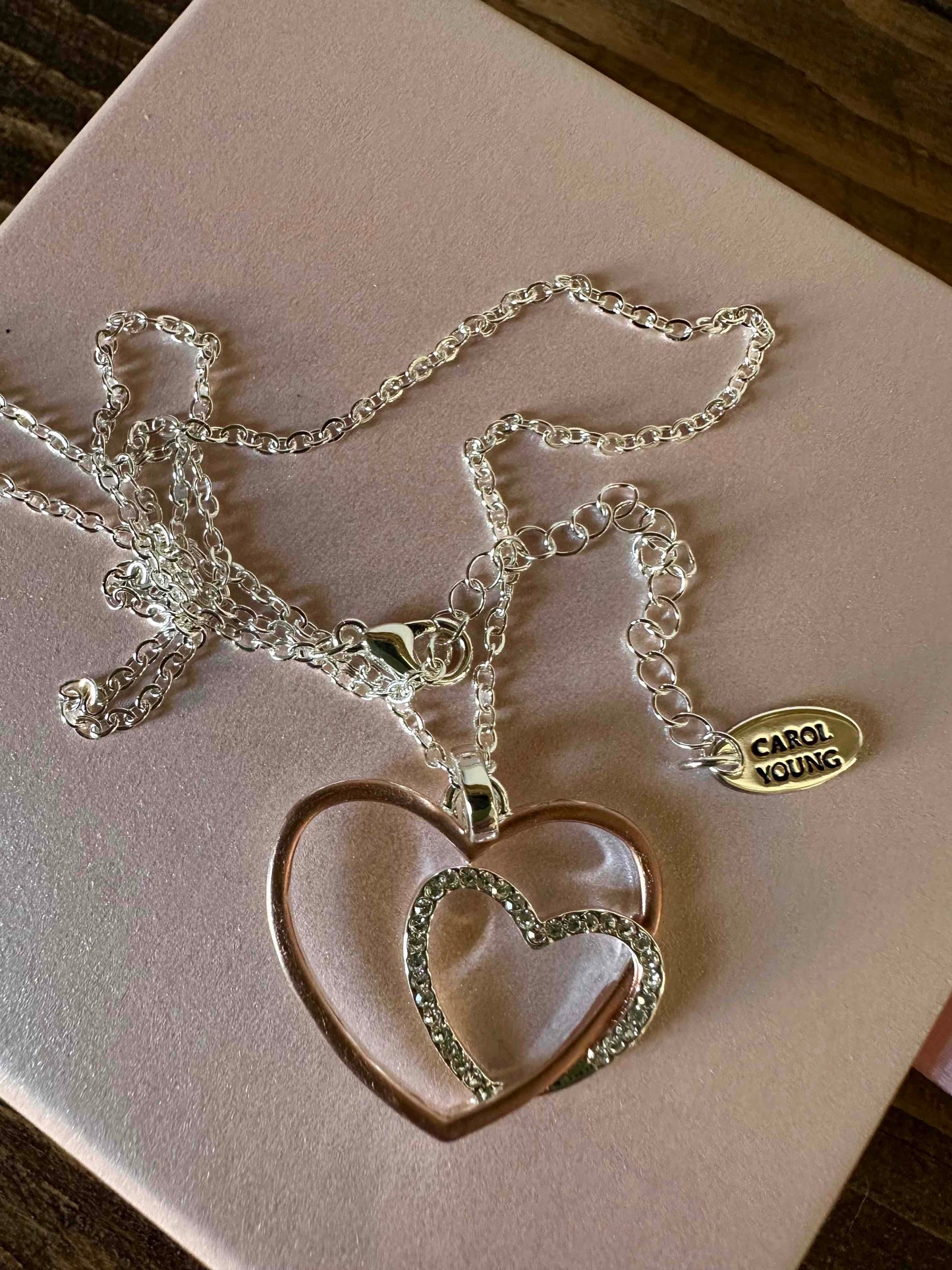 Double heart Valentine Necklace