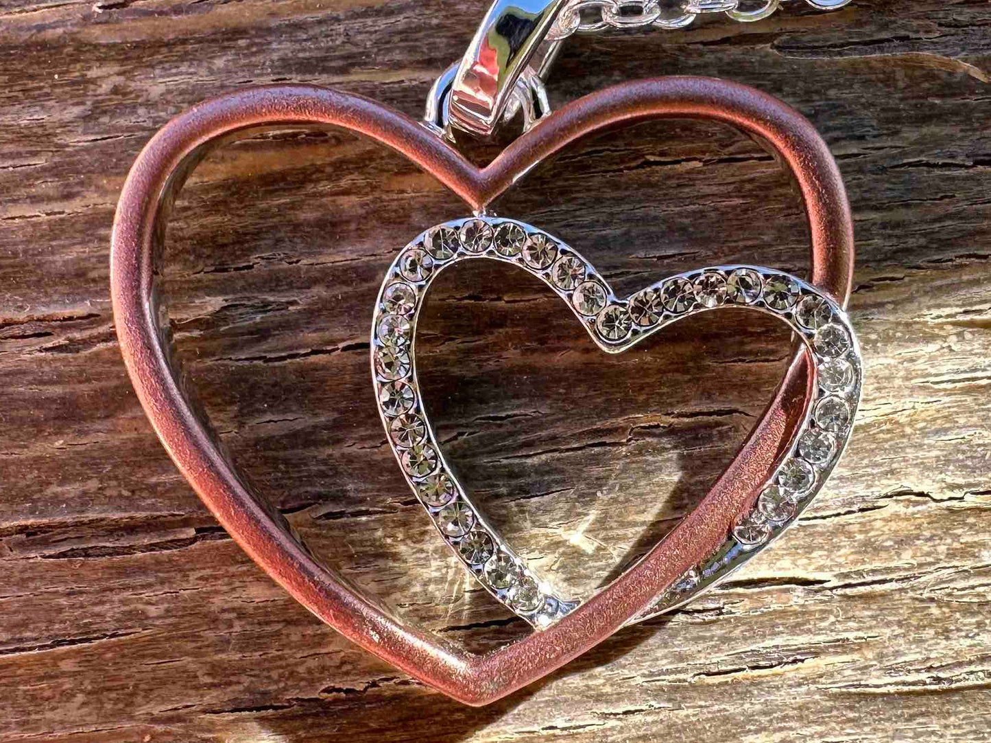 Double heart Valentine Necklace