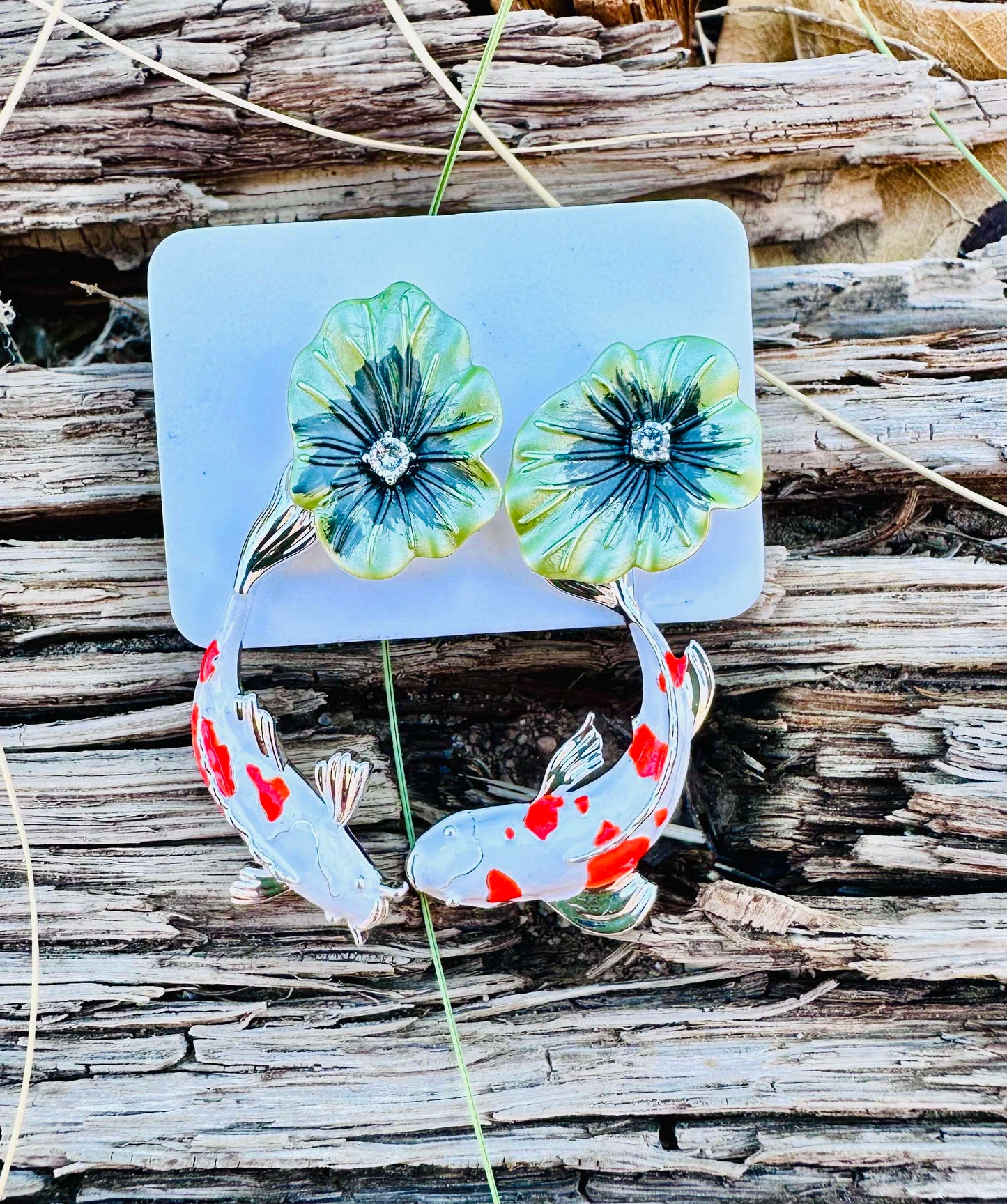 Koi Fish Earrings/Post - Two pair in one