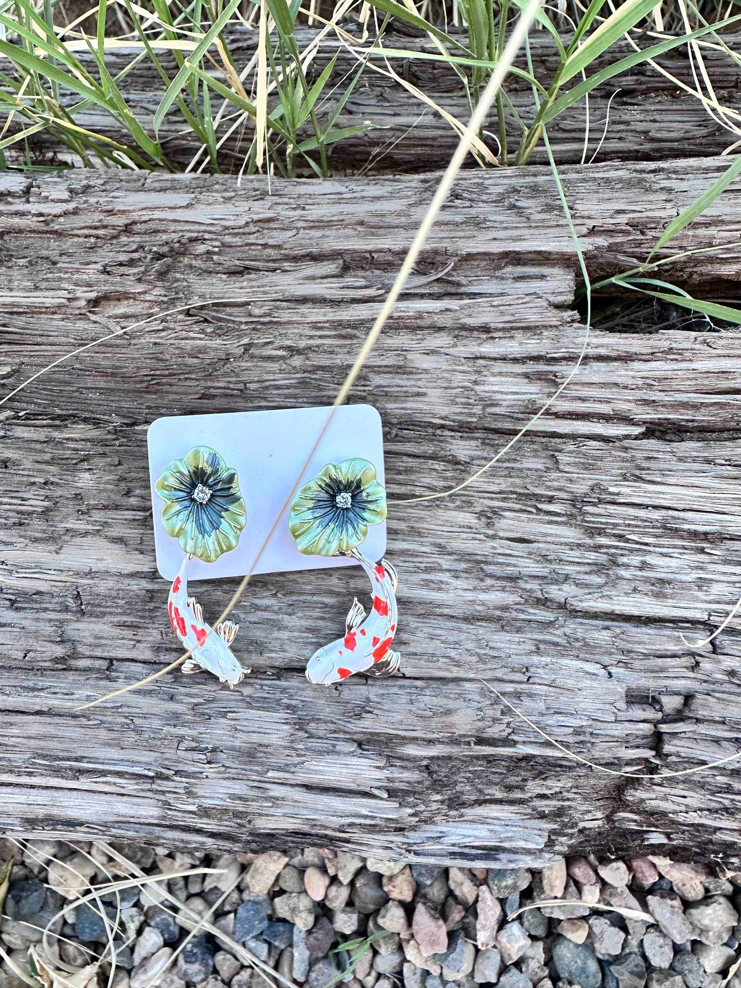 Koi Fish Earrings/Post - Two pair in one