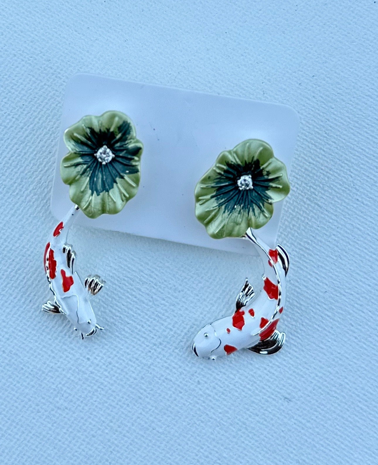 Koi Fish Earrings/Post - Two pair in one