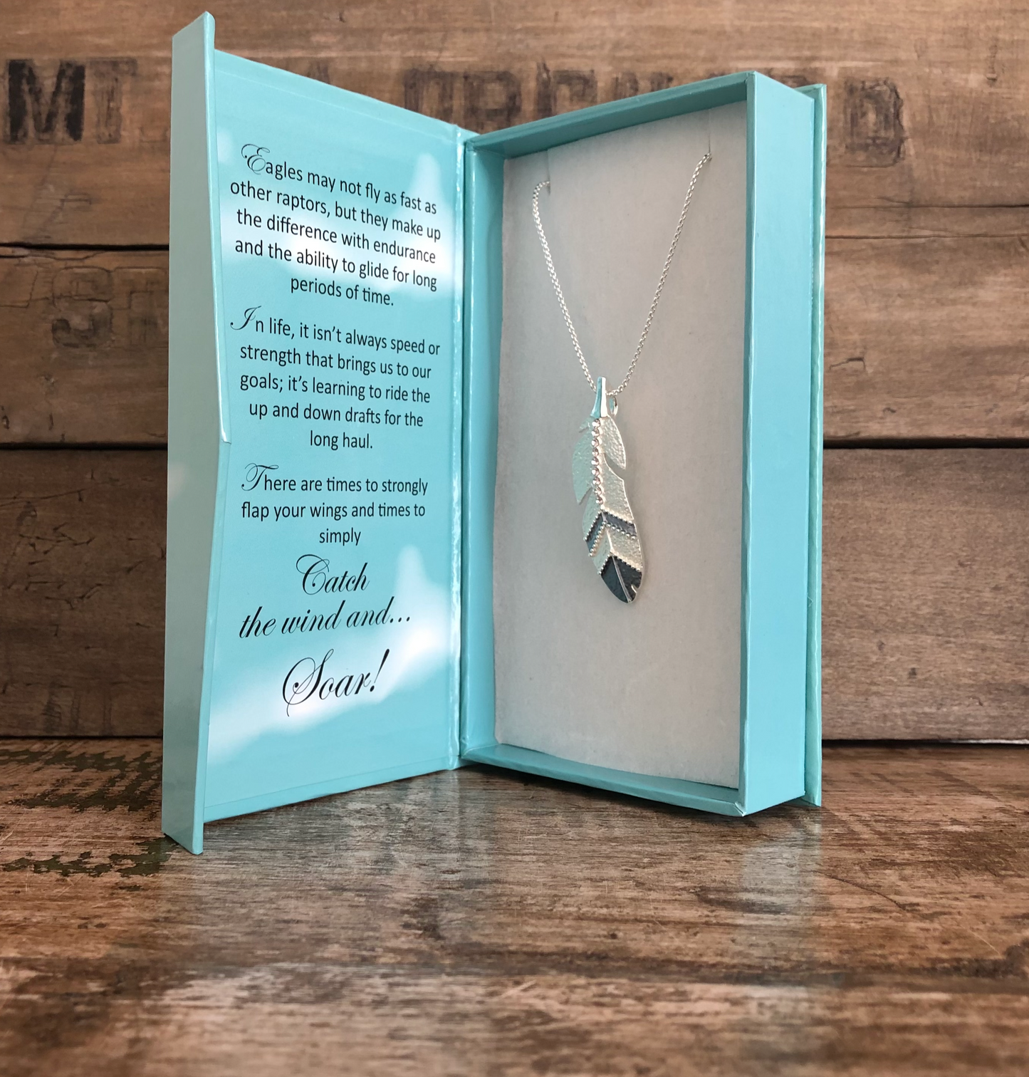 Eagle Feather BOXED Necklace