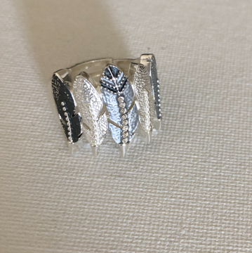 Eagle Feather Ring Carol Young Silver